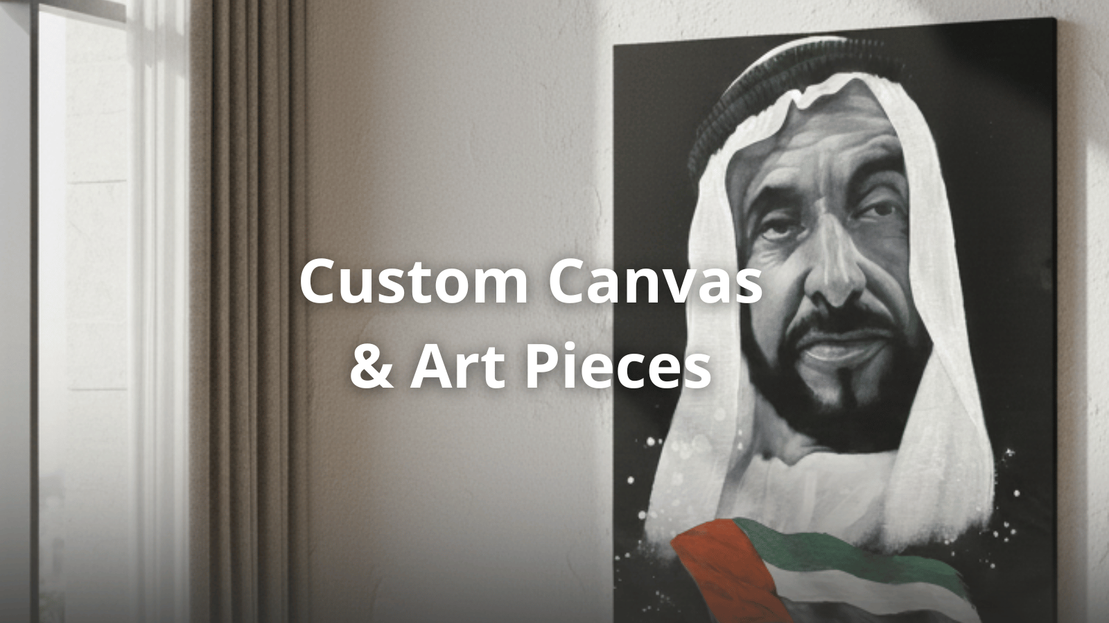 Custom art pieces hand-painted canvas artwork painted by a professional artist in the UAE