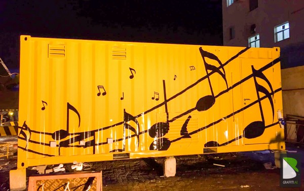 Container-music-note-Artist-Graff-Dubai